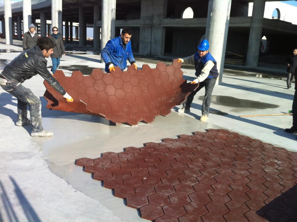 blok anti statik kauçuk zemin kaplama-zengerler